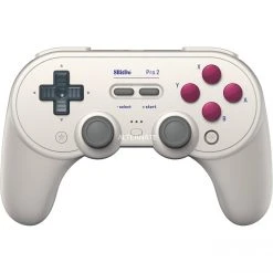 8BitDo Pro 2 G Classic Gamepad (grau) - Präzises Handheld-Gamepad für Retro- und Moderne Spiele