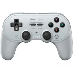 8BitDo Pro 2 PS Gamepad (grau) - Wireless Controller für PlayStation, PC, Android & mehr