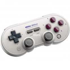 8BitDo SN30 Pro G Classic Gamepad (grau) - Retro-Design, Bluetooth, für PC, Switch, Android & mehr