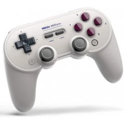 8BitDo SN30 Pro+ G Classic Gamepad (grau) - Retro-Design, Bluetooth, USB-C, für PC, Switch, Android & mehr