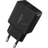 Ansmann Home Charger HC218PD - Schnellladegerät mit Power Delivery & Quick Charge (schwarz)