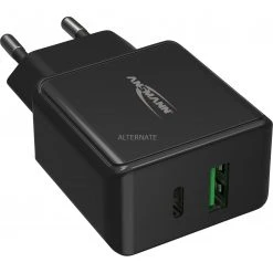 Ansmann Home Charger HC218PD - Schnellladegerät mit Power Delivery & Quick Charge (schwarz) -Smartphone Zubehör Verkaufsgeschäft Ansmann Home Charger HC218PD Ladeger t@@1789964 4