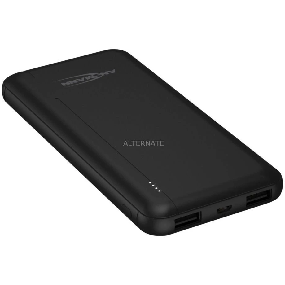 Ansmann Powerbank 10000 mAh PB212 - Kompakte tragbare Ladestation (schwarz) 1 Ansmann Powerbank 10000 mAh PB212 - Kompakte tragbare Ladestation (schwarz)