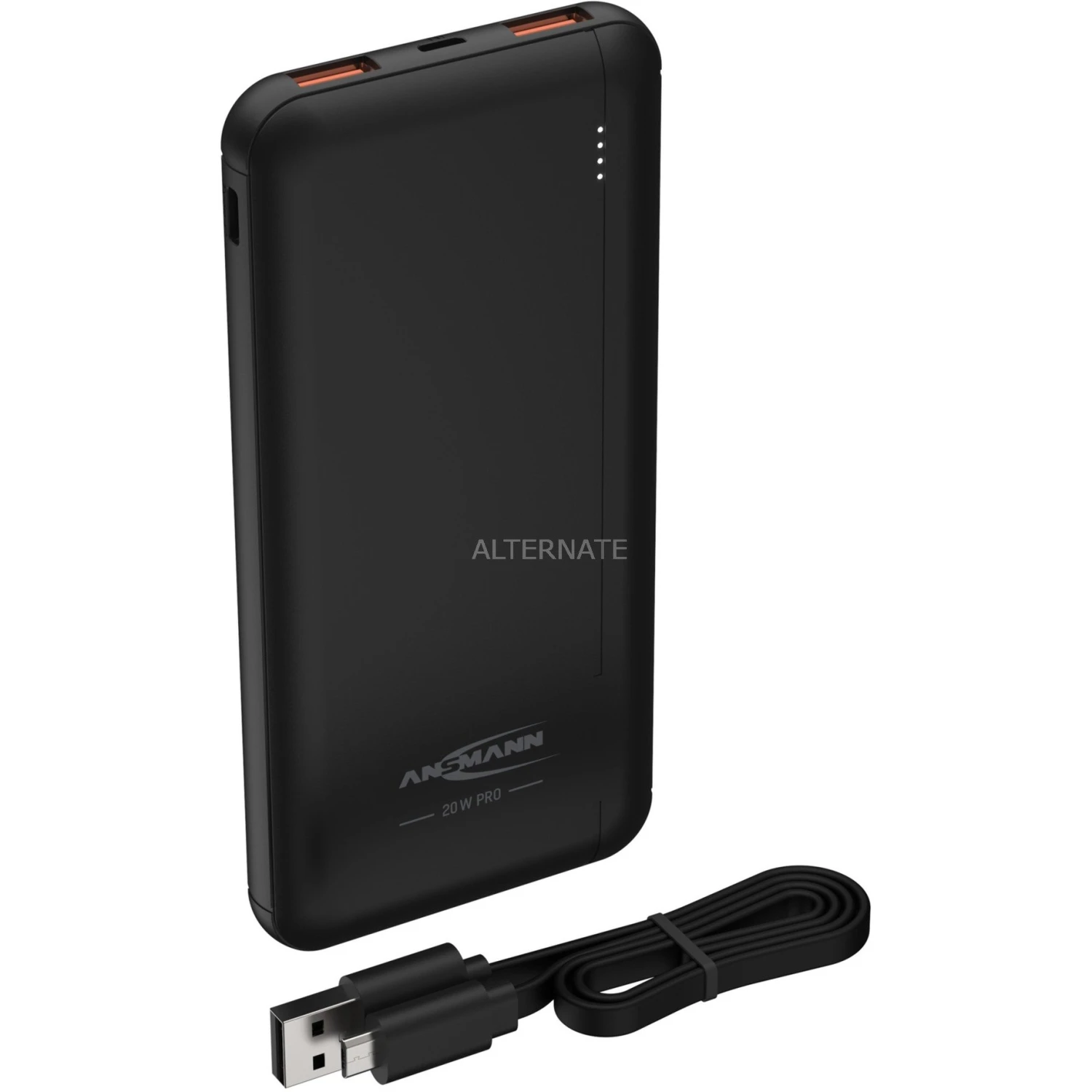 Ansmann Powerbank 10000 mAh PB320PD - Schwarz, Kompakt & Leistungsstark 1 Ansmann Powerbank 10000 mAh PB320PD - Schwarz, Kompakt & Leistungsstark