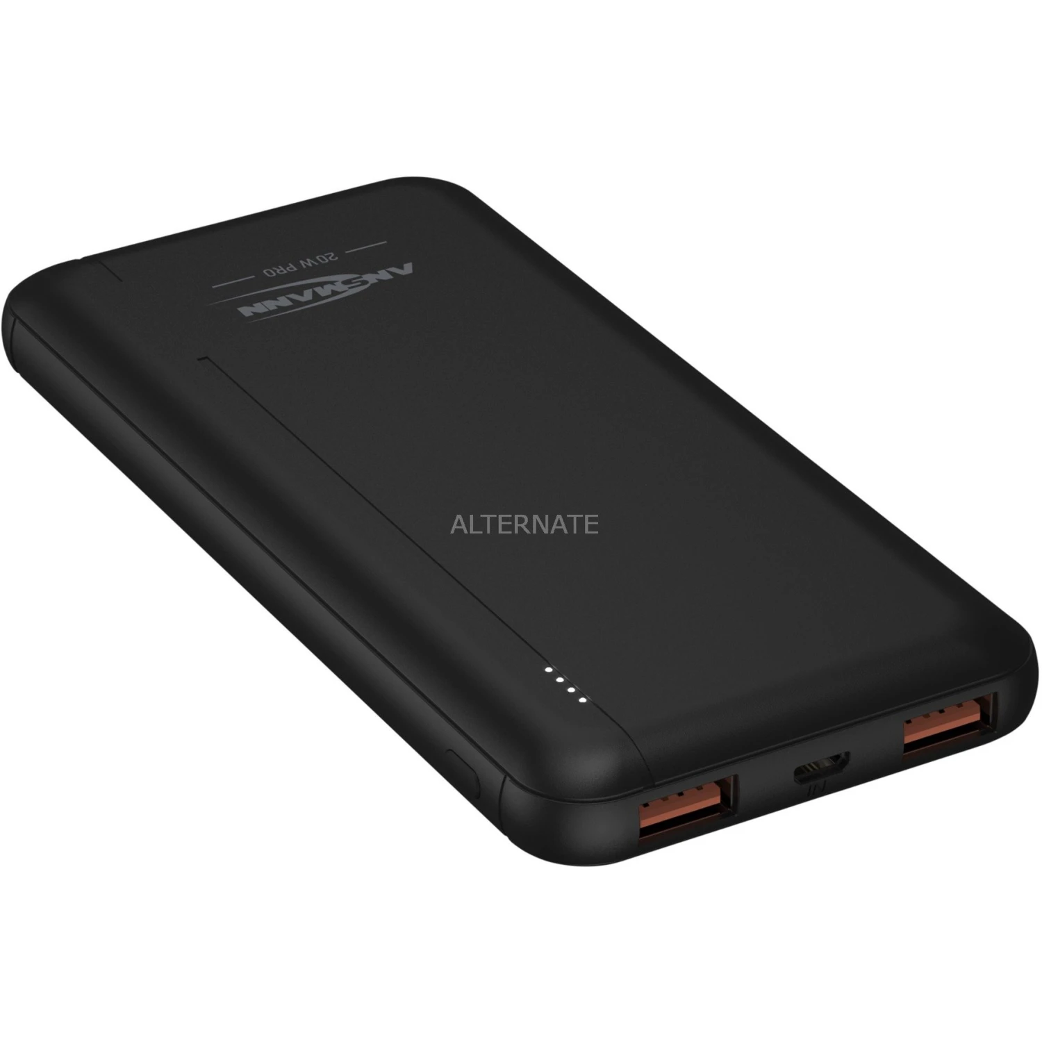 Ansmann Powerbank 10000 mAh PB320PD - Schwarz, Kompakt & Leistungsstark 6 Ansmann Powerbank 10000 mAh PB320PD - Schwarz, Kompakt & Leistungsstark – Bild 6