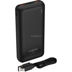 Ansmann Powerbank 20000mAh PB320PD - Hochleistungs-Powerbank mit USB-C PD, Schwarz