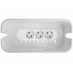 DeLOCK Handy Halterung mit Kabelmanagement Box und Aufbewahrungsfach (weiß/grau) - Praktisch und stilvoll -Smartphone Zubehör Verkaufsgeschäft DeLOCK Kabelmanagement Box mit Aufbewahrungsfach@@rdzzd0 3