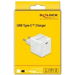 DeLOCK USB Ladegerät 40 W, USB Type-C PD 3.0, Kompakt & Leistungsstark, Weiß -Smartphone Zubehör Verkaufsgeschäft DeLOCK USB Ladeger t 1 x USB Type C PD 3 0 kompakt mit 40 W@@1671499 2