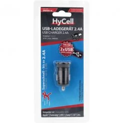 HyCell Carcharger USB 2.4A 2Port - Schnellladegerät für Handys (schwarz, 1000-0016) -Smartphone Zubehör Verkaufsgeschäft HyCell Carcharger USB 2 4A 2Port Ladeger t@@mkbed7 4