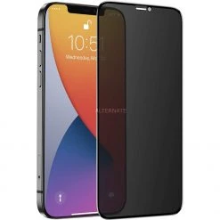 Nevox NEVOGLASS 3D PRIVACY Displayschutzfolie für iPhone 12 | 12 Pro (schwarz) - Premium Schutzfolie mit Privatsphäre-Funktion