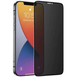 Nevox NEVOGLASS 3D PRIVACY Displayschutzfolie für iPhone 14 Pro Max - Transparent, Kratzfest, Privatsphäre-Schutz
