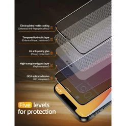 Nevox NEVOGLASS 3D PRIVACY Displayschutzfolie für iPhone 14 Pro Max - Transparent, Kratzfest, Privatsphäre-Schutz -Smartphone Zubehör Verkaufsgeschäft Nevox NEVOGLASS 3D PRIVACY Schutzfolie@@1868445 2