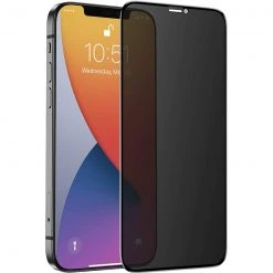 Nevox NEVOGLASS 3D PRIVACY Displayschutzfolie für iPhone 14 Pro - Transparente Schutzfolie mit Privatsphäre-Funktion