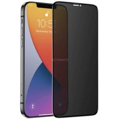 Nevox NEVOGLASS 3D PRIVACY Displayschutzfolie - Schwarz - Kompatibel mit iPhone SE, iPhone 8/7 - Premium Schutz vor Kratzern und Spionenblicken