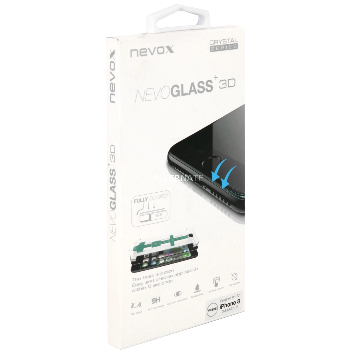 Nevox NEVOGLASS 3D Displayschutzfolie mit EASY APP - Weiß - Kompatibel mit iPhone 8, iPhone 7, iPhone 6S, iPhone 6 1 Nevox NEVOGLASS 3D Displayschutzfolie mit EASY APP - Weiß - Kompatibel mit iPhone 8, iPhone 7, iPhone 6S, iPhone 6