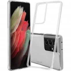 Nevox StyleShell Flex Handyhülle - Transparente Schutzhülle für Samsung Galaxy S21 Ultra 5G