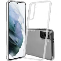 Nevox StyleShell Flex Handyhülle (transparent) für Samsung Galaxy S21 FE - Schutzhülle mit Flex-Technologie