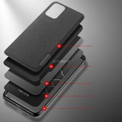 Nevox StyleShell NYLO Handyhülle für Xiaomi Redmi Note 10/10S - Schwarz | Schützende & Stylische Handy Hülle -Smartphone Zubehör Verkaufsgeschäft Nevox StyleShell NYLO Handyh lle@@1770087 4