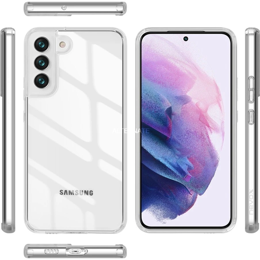 Nevox StyleShell SHOCKFlex Handyhülle (transparent) für Samsung Galaxy S22 - Robuste & Transparente Handy Hülle 5 Nevox StyleShell SHOCKFlex Handyhülle (transparent) für Samsung Galaxy S22 - Robuste & Transparente Handy Hülle – Bild 5