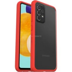 Otterbox React Handyhülle (transparent/rot) für Samsung Galaxy A52 5G | Robuste Handy-Schutzhülle