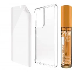 PanzerGlass 360° Tech Hygiene Pack - Displayschutzfolie transparent für Samsung Galaxy S21 Ultra 5G -Smartphone Zubehör Verkaufsgeschäft PanzerGlass 360 Tech Hygiene Pack Schutzfolie@@1811380 3