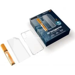 PanzerGlass 360° Tech Hygiene Pack - Displayschutzfolie transparent für Samsung Galaxy S21+ 5G -Smartphone Zubehör Verkaufsgeschäft PanzerGlass 360 Tech Hygiene Pack Schutzfolie@@1811388 2