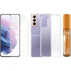 PanzerGlass 360° Tech Hygiene Pack - Displayschutzfolie transparent für Samsung Galaxy S21+ 5G -Smartphone Zubehör Verkaufsgeschäft PanzerGlass 360 Tech Hygiene Pack Schutzfolie@@1811388 5