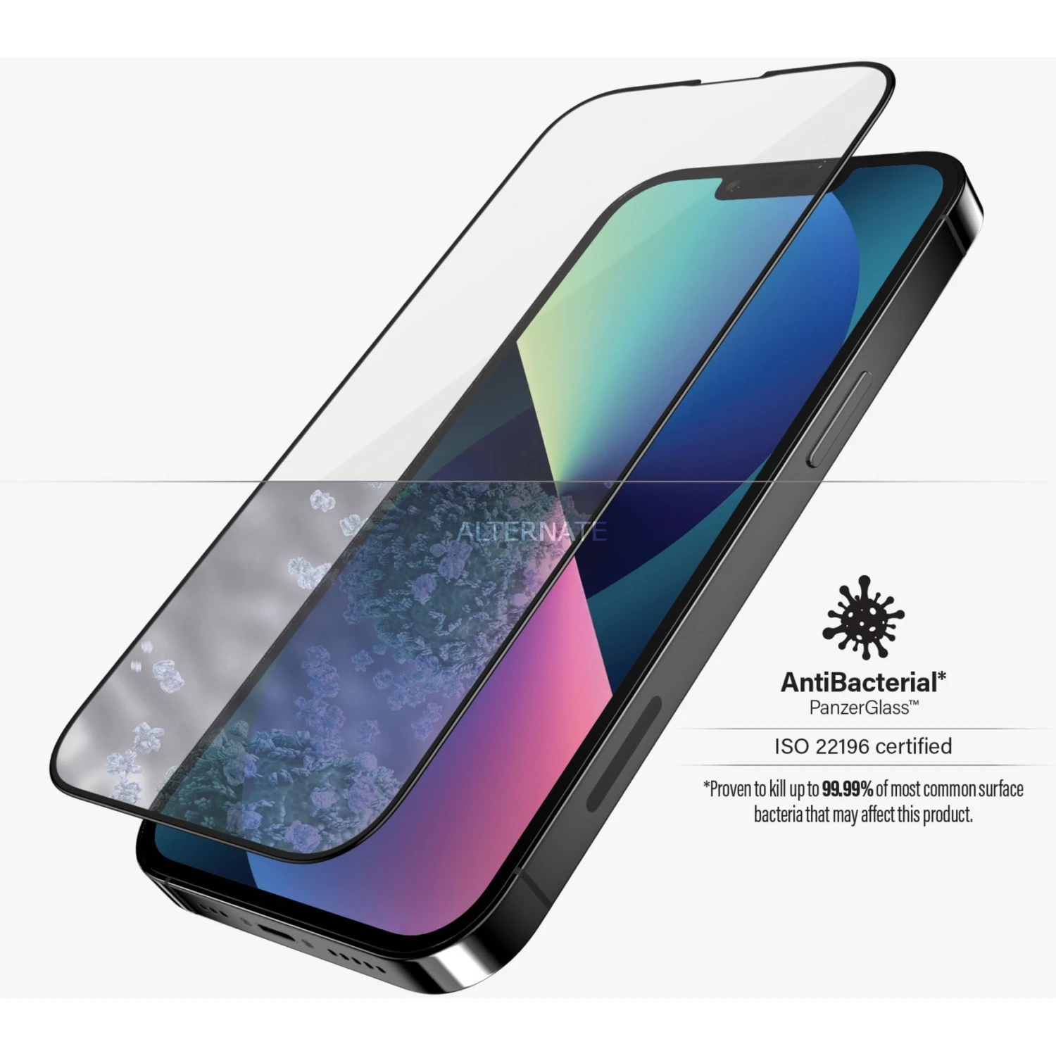 PanzerGlass Displayschutzfolie für iPhone 13 | 13 Pro - Transparent/Schwarz - Hochwertiger Bildschirmschutz 4 PanzerGlass Displayschutzfolie für iPhone 13 | 13 Pro - Transparent/Schwarz - Hochwertiger Bildschirmschutz – Bild 4