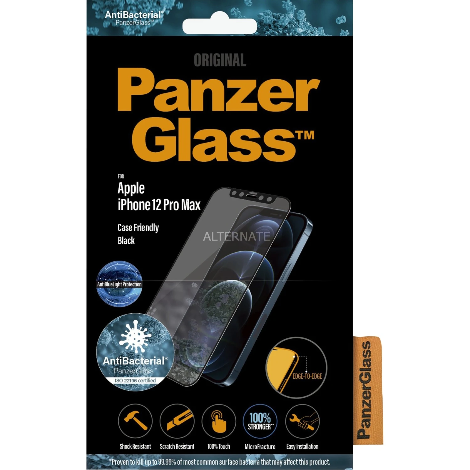 PanzerGlass Displayschutzfolie Anti-Bluelight für iPhone 12 Pro Max - Transparent 1 PanzerGlass Displayschutzfolie Anti-Bluelight für iPhone 12 Pro Max - Transparent
