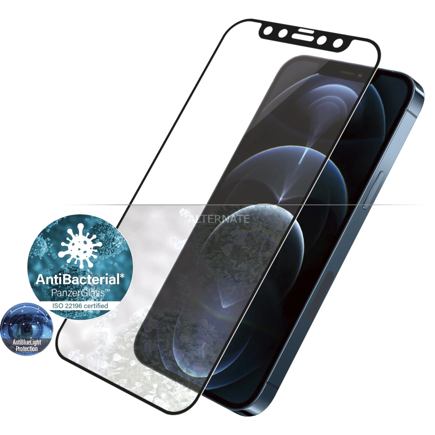 PanzerGlass Displayschutzfolie Anti-Bluelight für iPhone 12 Pro Max - Transparent 2 PanzerGlass Displayschutzfolie Anti-Bluelight für iPhone 12 Pro Max - Transparent – Bild 2