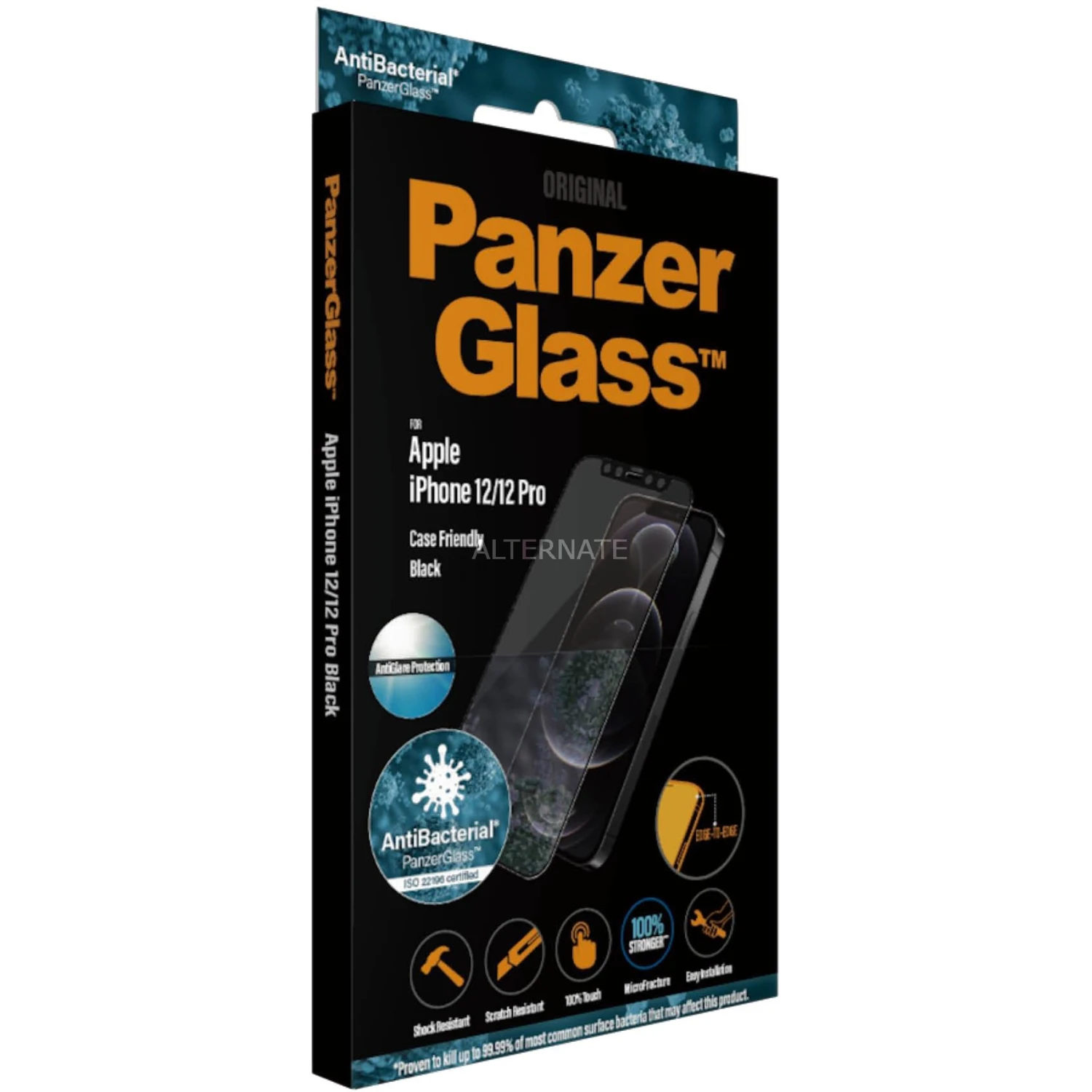 PanzerGlass Displayschutzfolie Anti-Glare für iPhone 12 & 12 Pro | Transparente Schutzfolie 1 PanzerGlass Displayschutzfolie Anti-Glare für iPhone 12 & 12 Pro | Transparente Schutzfolie