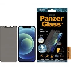 PanzerGlass Displayschutzfolie Dual-Privacy für iPhone 12 Mini - Schwarz | Kratzfest & Privatsphäre-Schutz -Smartphone Zubehör Verkaufsgeschäft PanzerGlass Displayschutz Dual Privacy Schutzfolie@@1690799 2