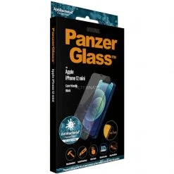PanzerGlass Displayschutzfolie für iPhone 12 Mini - Transparente Schutzfolie mit hoher Kratzfestigkeit