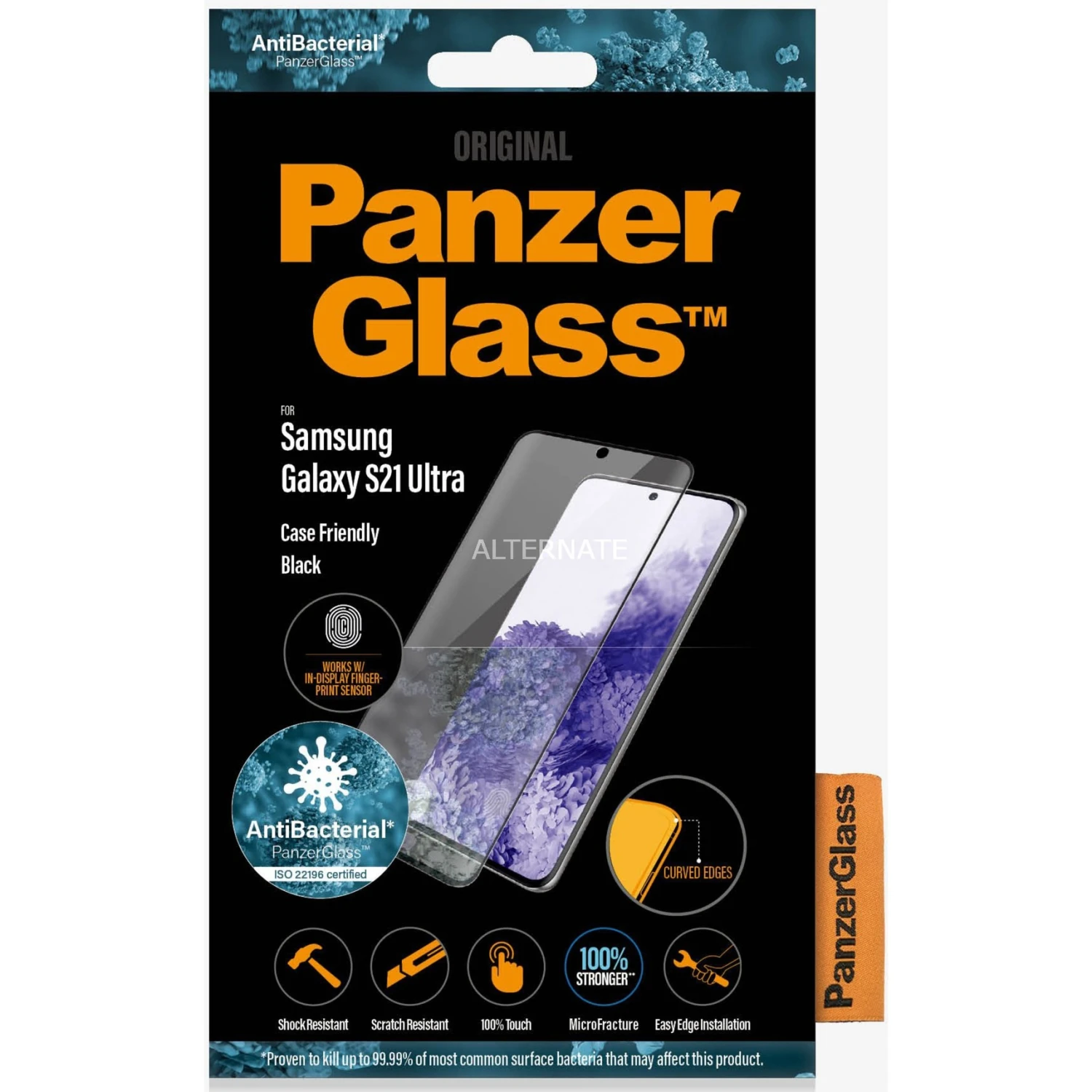 PanzerGlass Displayschutzfolie für Samsung Galaxy S21 Ultra 5G - Transparent, Kratzfest und Stoßsicher 2 PanzerGlass Displayschutzfolie für Samsung Galaxy S21 Ultra 5G - Transparent, Kratzfest und Stoßsicher – Bild 2
