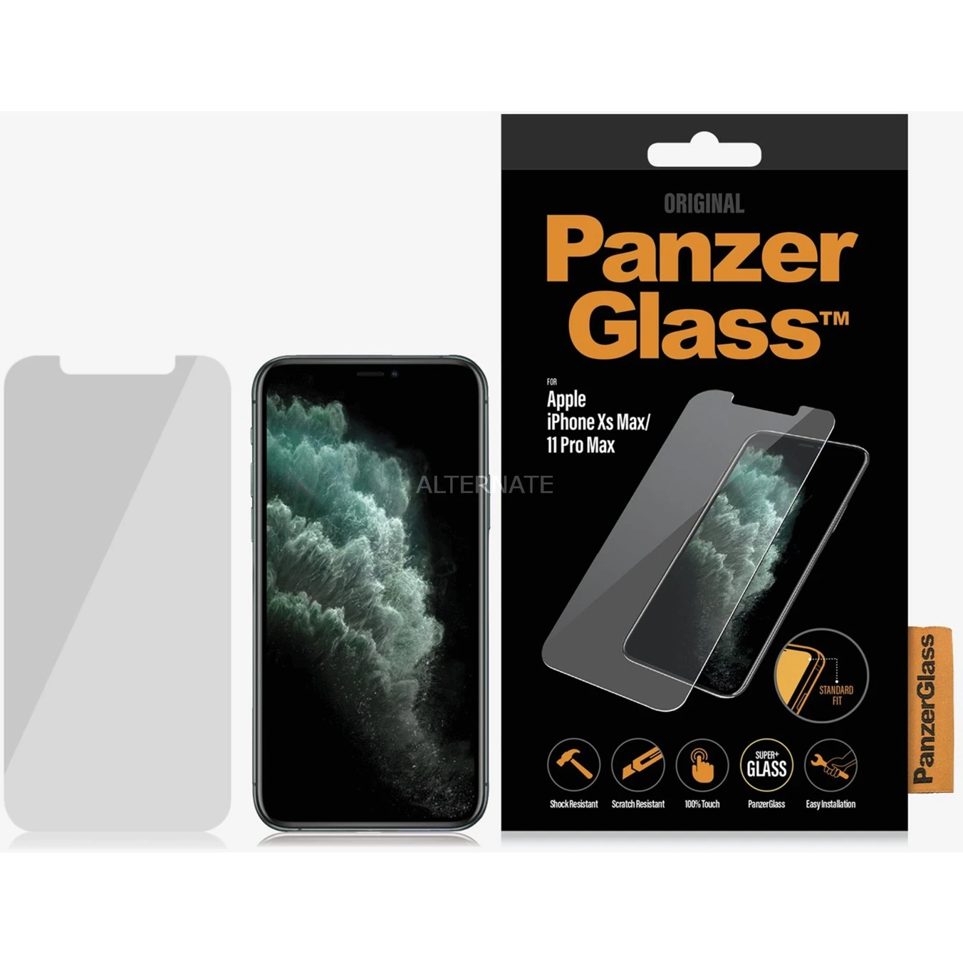 PanzerGlass Displayschutzfolie für iPhone Xs Max & iPhone 11 Pro Max - Transparent, Kratzfest, Stoßfest 3 PanzerGlass Displayschutzfolie für iPhone Xs Max & iPhone 11 Pro Max - Transparent, Kratzfest, Stoßfest – Bild 3
