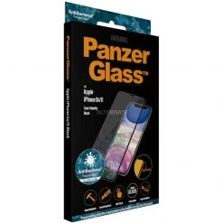 PanzerGlass Displayschutzfolie für iPhone XR/11 - Transparent/Schwarz - Hochwertiger Displayschutz