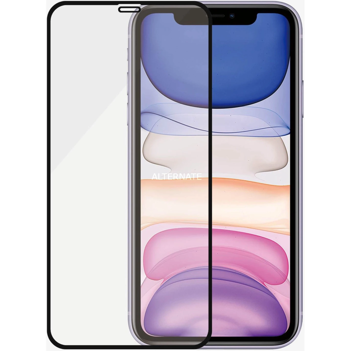 PanzerGlass Displayschutzfolie für iPhone XR/11 - Transparent/Schwarz - Hochwertiger Displayschutz 3 PanzerGlass Displayschutzfolie für iPhone XR/11 - Transparent/Schwarz - Hochwertiger Displayschutz – Bild 3