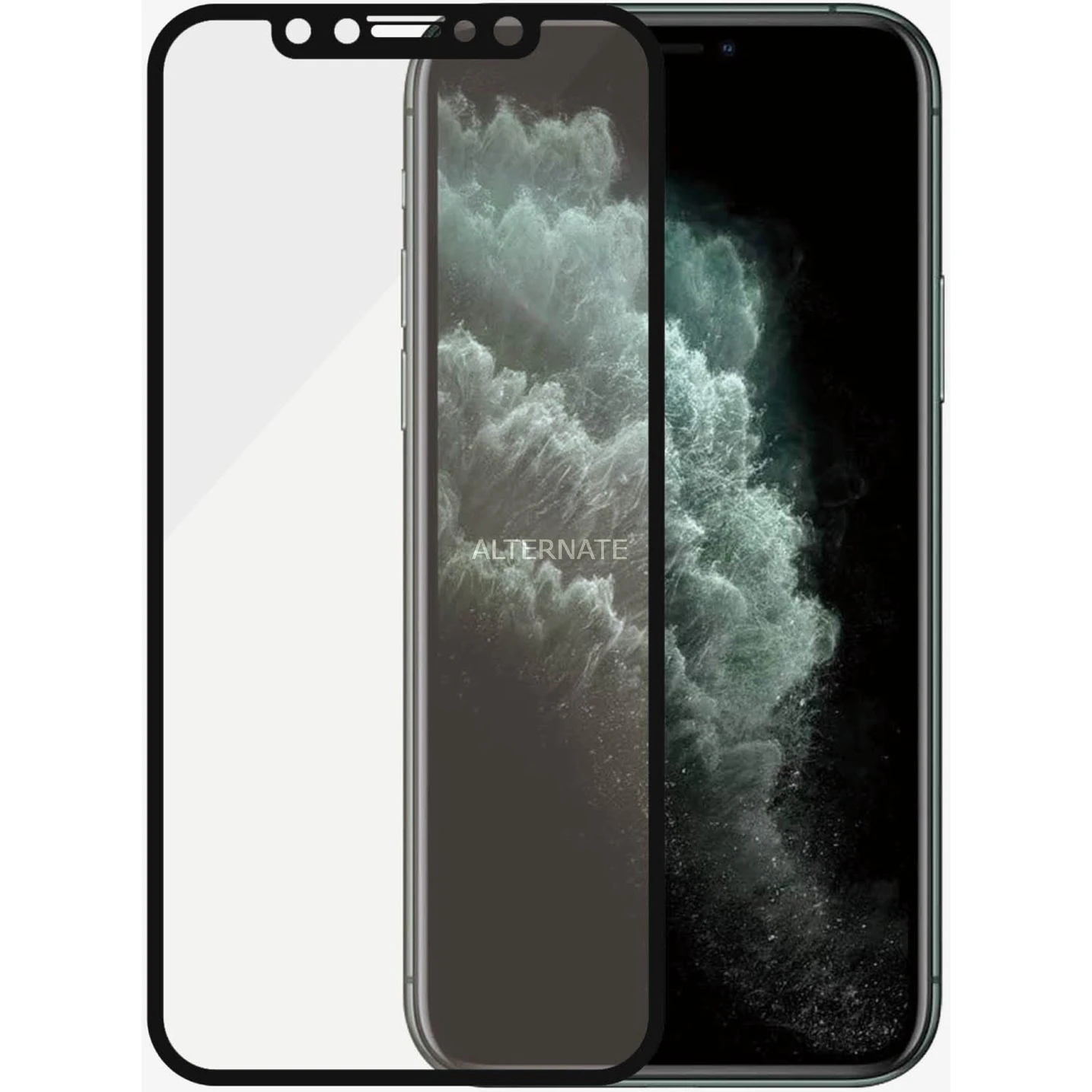 PanzerGlass Displayschutzfolie für iPhone Xs Max/11 Pro Max - Transparent/Schwarz - Ultradünn & Kratzfest 3 PanzerGlass Displayschutzfolie für iPhone Xs Max/11 Pro Max - Transparent/Schwarz - Ultradünn & Kratzfest – Bild 3