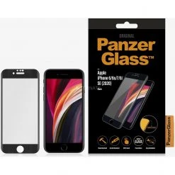 PanzerGlass Displayschutzfolie - Transparent/Schwarz für iPhone SE (2. Gen), iPhone 8/7, iPhone 6S/6 | Ultradünn & Kratzfest -Smartphone Zubehör Verkaufsgeschäft PanzerGlass Displayschutz Schutzfolie@@1796363 2