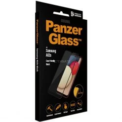 PanzerGlass Displayschutzfolie für Samsung Galaxy A02s - Transparent/Schwarz - Hochwertiger Displayschutz