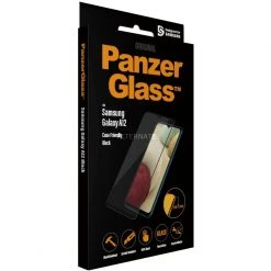 PanzerGlass Displayschutzfolie für Samsung Galaxy A12 - Transparent/Schwarz - Ultradünn & Kratzfest