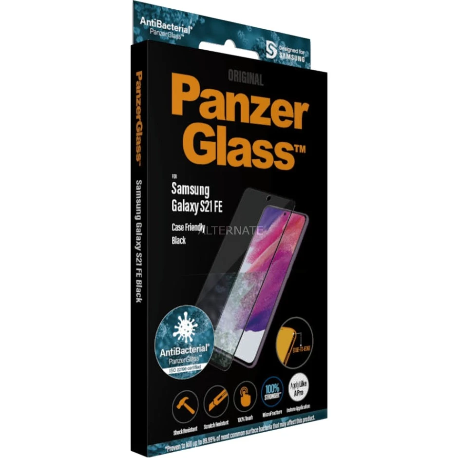PanzerGlass Displayschutzfolie für Samsung Galaxy S21 FE - Transparent/Schwarz - Ultradünn & Kratzfest 1 PanzerGlass Displayschutzfolie für Samsung Galaxy S21 FE - Transparent/Schwarz - Ultradünn & Kratzfest