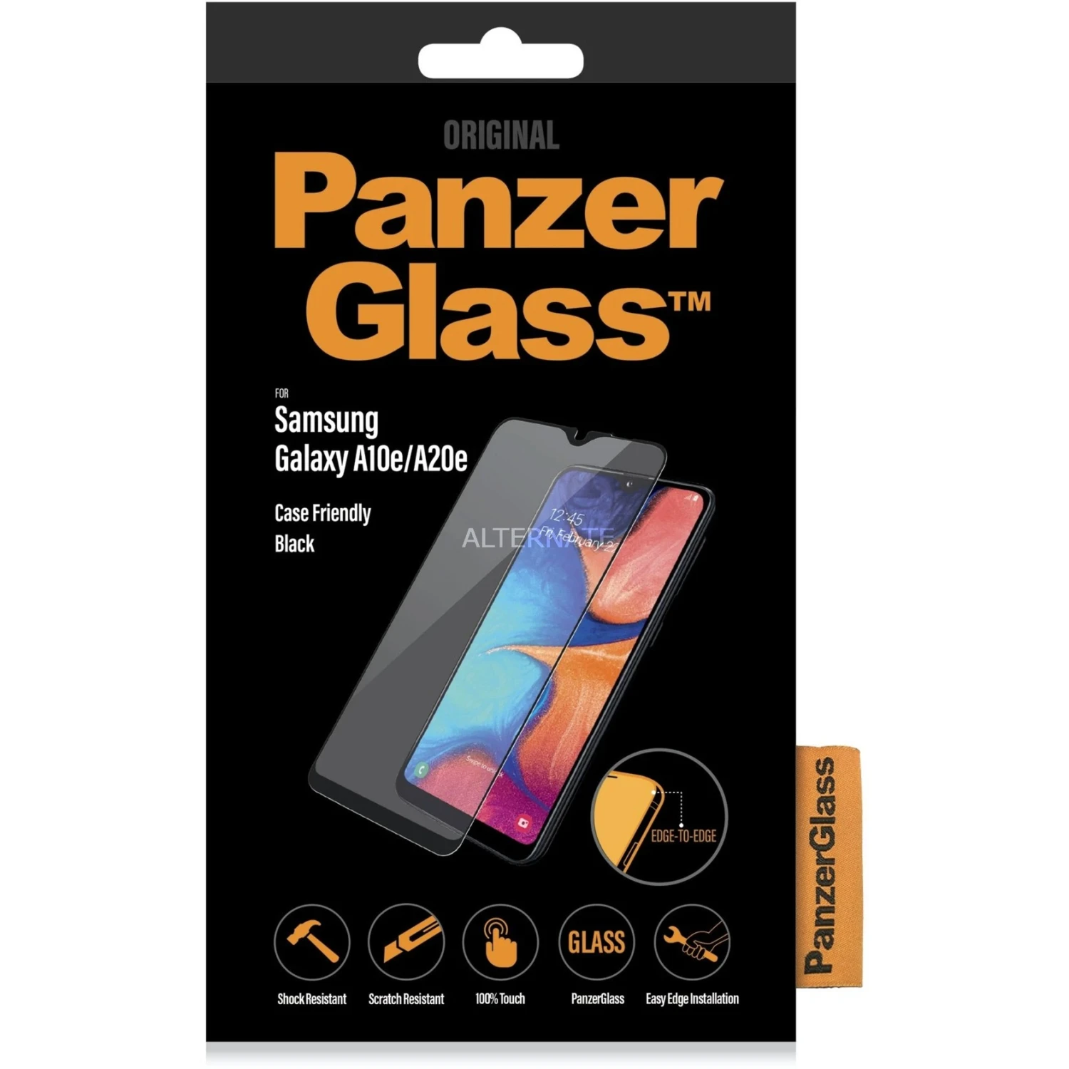 PanzerGlass Displayschutzfolie für Samsung Galaxy A20e - Schwarz/Transparent - Hochwertiger Displayschutz 1 PanzerGlass Displayschutzfolie für Samsung Galaxy A20e - Schwarz/Transparent - Hochwertiger Displayschutz