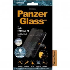 PanzerGlass Dual Privacy Displayschutzfolie für iPhone 12 | 12 Pro - Transparent/Schwarz