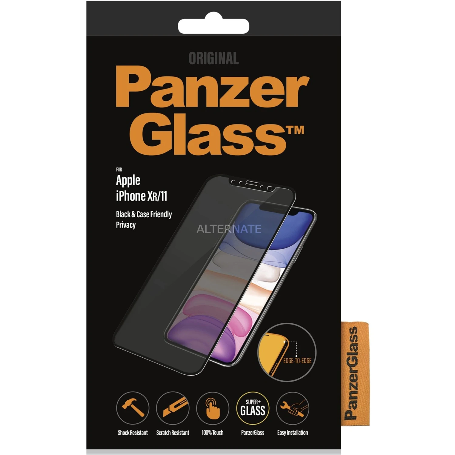 PanzerGlass Privacy Filter Displayschutzfolie für iPhone 11 & XR - Schwarz | Kratzfest & Sichtschutz 1 PanzerGlass Privacy Filter Displayschutzfolie für iPhone 11 & XR - Schwarz | Kratzfest & Sichtschutz
