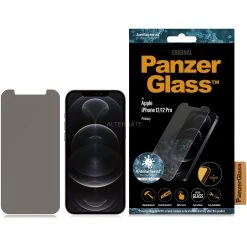PanzerGlass Privacy Displayschutzfolie für iPhone 12 | 12 Pro - Schwarz - Premium Schutz vor Kratzern und Blicken -Smartphone Zubehör Verkaufsgeschäft PanzerGlass Privacy Schutzfolie@@1690675 2