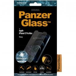 PanzerGlass Privacy Displayschutzfolie für iPhone 12 Pro Max - Schwarz | 100% Datenschutz | Kratzfest