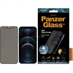 PanzerGlass Privacy Displayschutzfolie für iPhone 12 Pro Max - Schwarz | Premium Schutzfolie mit Privatsphäre-Schutz -Smartphone Zubehör Verkaufsgeschäft PanzerGlass Privacy Schutzfolie@@1690728 2
