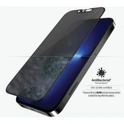 PanzerGlass Privacy Displayschutzfolie für iPhone 13 Pro Max - Schwarz/Schwarz - Premium Schutzfolie mit Privatsphäre -Smartphone Zubehör Verkaufsgeschäft PanzerGlass Privacy Schutzfolie@@1785561 3