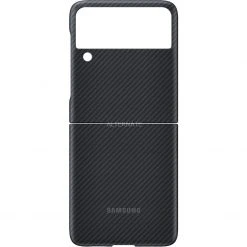 SAMSUNG Aramid Cover Handyhülle für Galaxy Z Flip3 5G - Schwarz | Premium-Schutz | Slim Design -Smartphone Zubehör Verkaufsgeschäft SAMSUNG Aramid Cover Handyh lle@@1793837 3